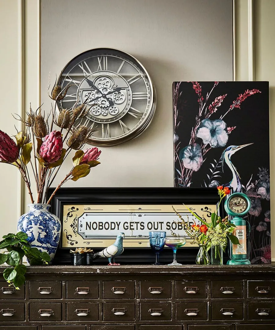 nobody_gets_out_sober_fra_2.webp Fashion Joe Browns Nobody Gets Out Sober Framed Mirror Sign Black