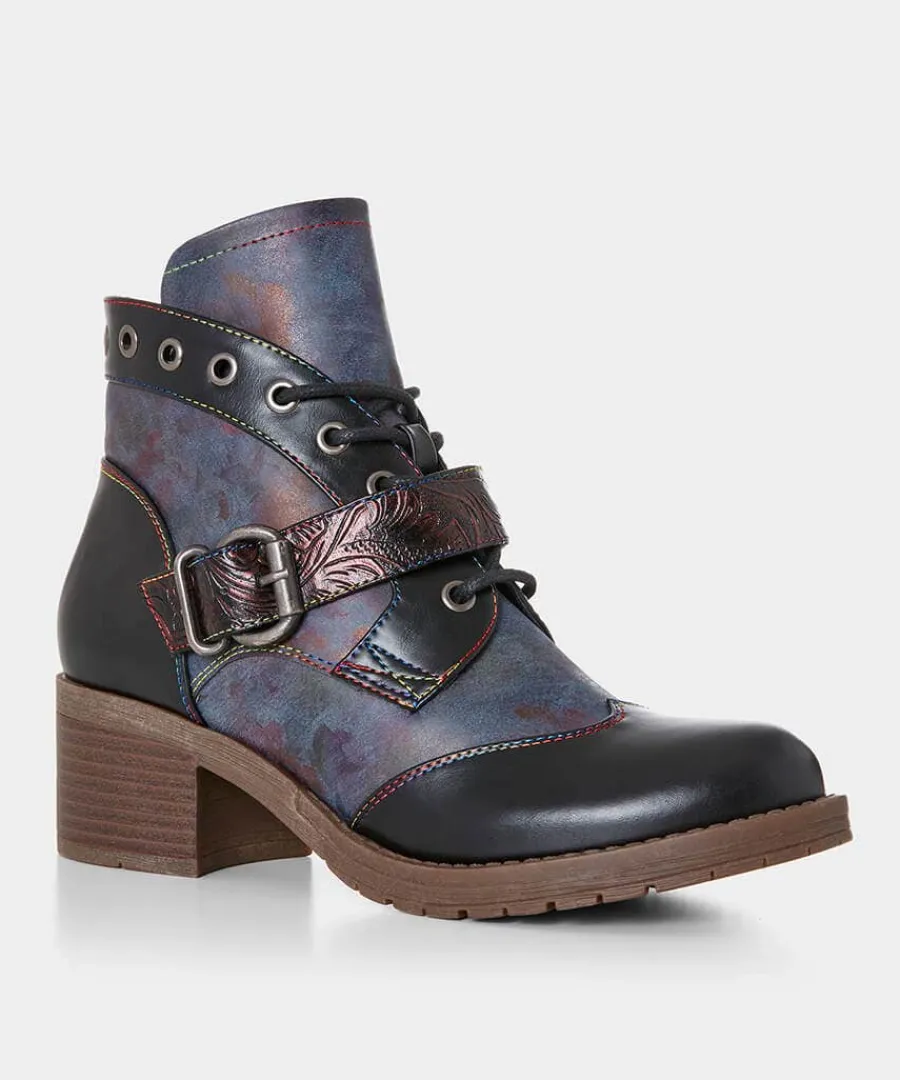 northern_lights_ankle_boo_1.webp Fashion Joe Browns Northern Lights Ankle Boots Blue Multi