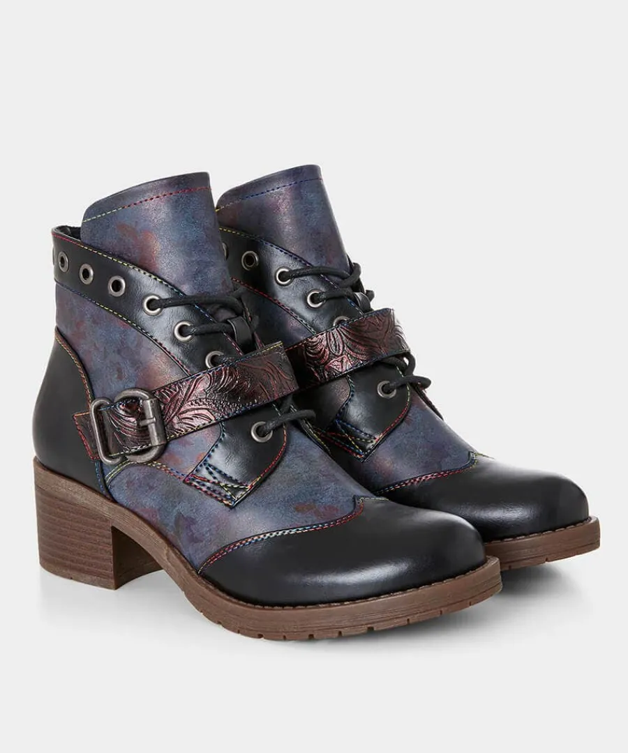 northern_lights_ankle_boo_2.webp Fashion Joe Browns Northern Lights Ankle Boots Blue Multi