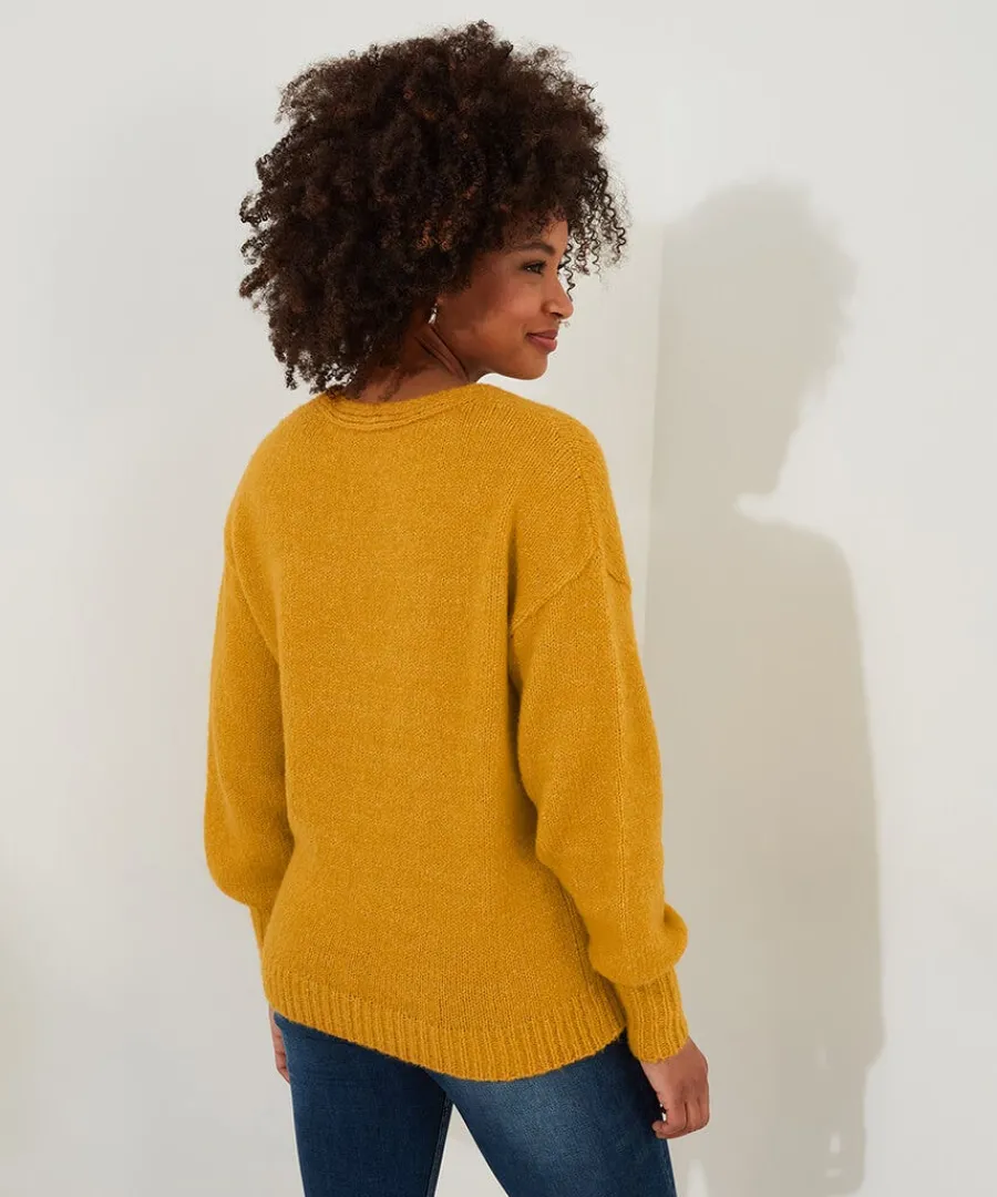 oh_so_cosy_jumper_3.webp Best Sale Joe Browns Oh So Cosy Jumper Ochre / Teal / Pink