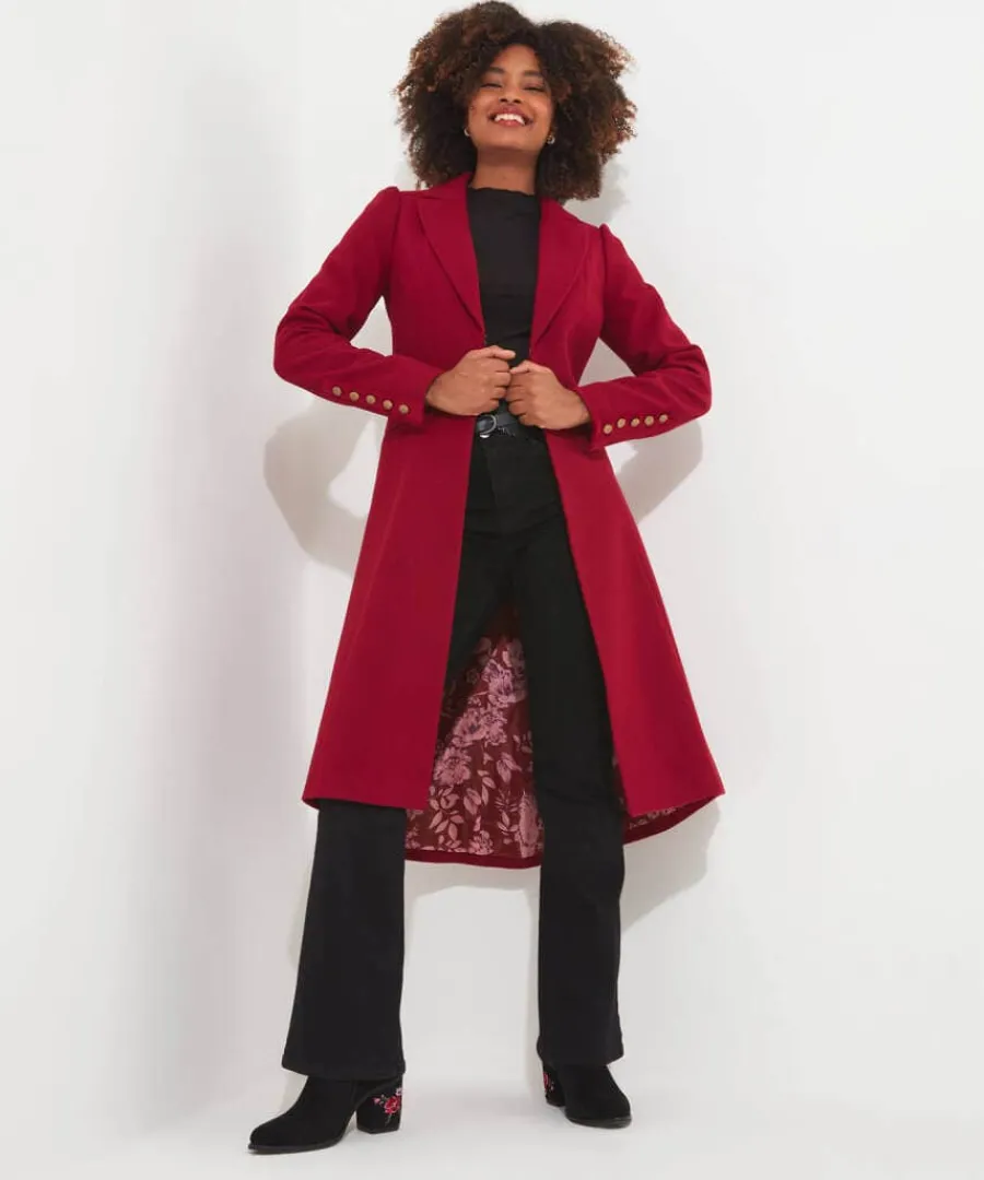 oh_so_sophisticated_coat_2.webp Hot Joe Browns Oh So Sophisticated Coat Red