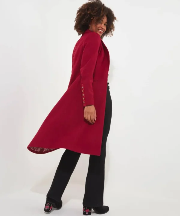 Hot Joe Browns Oh So Sophisticated Coat Red