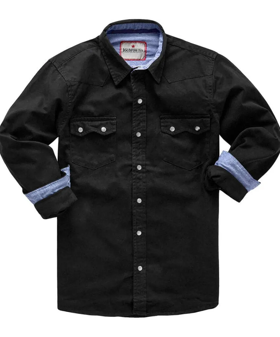 on_the_road_shirt_black_0.webp Outlet Joe Browns On The Road Shirt Black