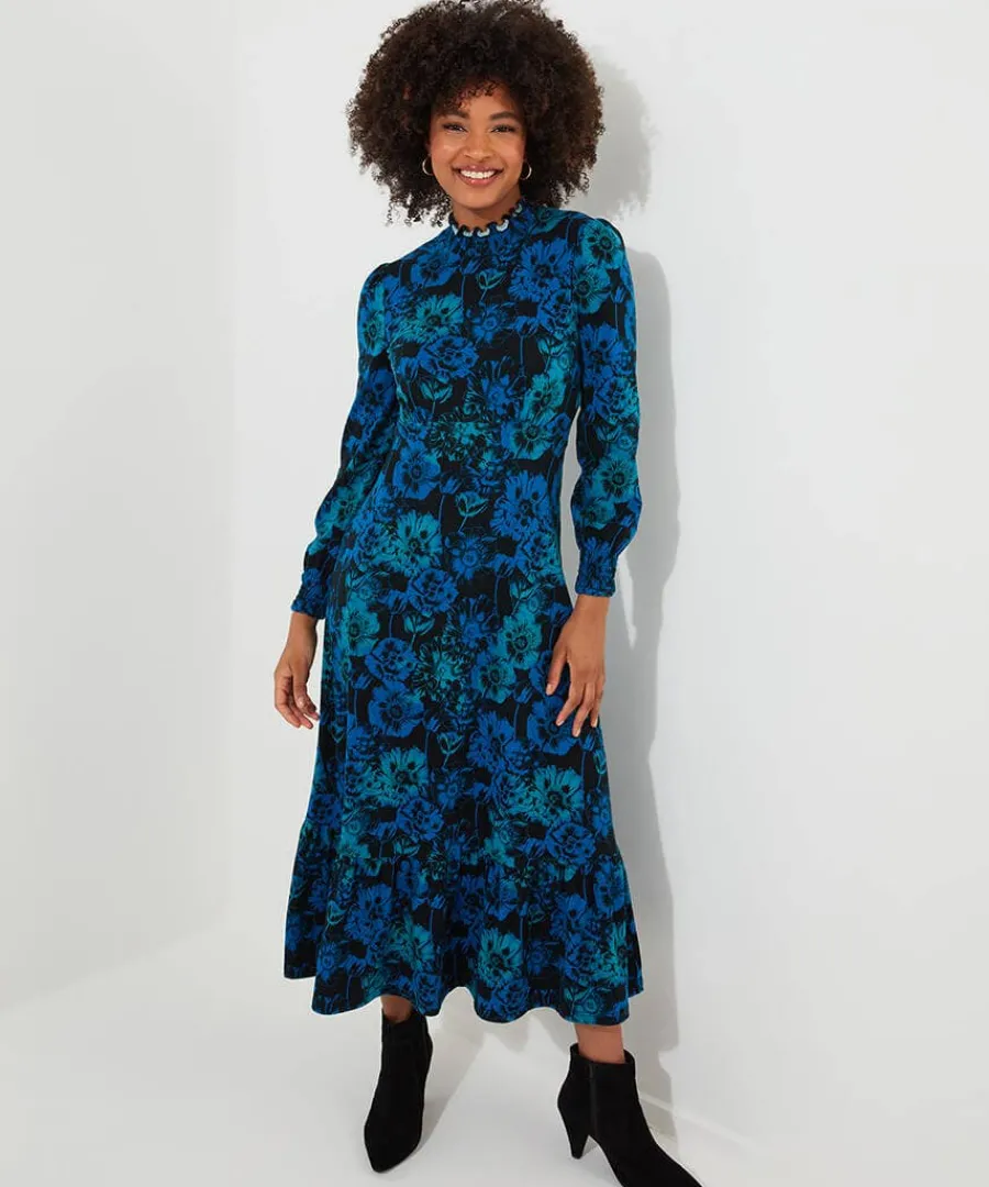 ophelia_jersey_dress_2.webp Clearance Joe Browns Ophelia Jersey Dress Blue