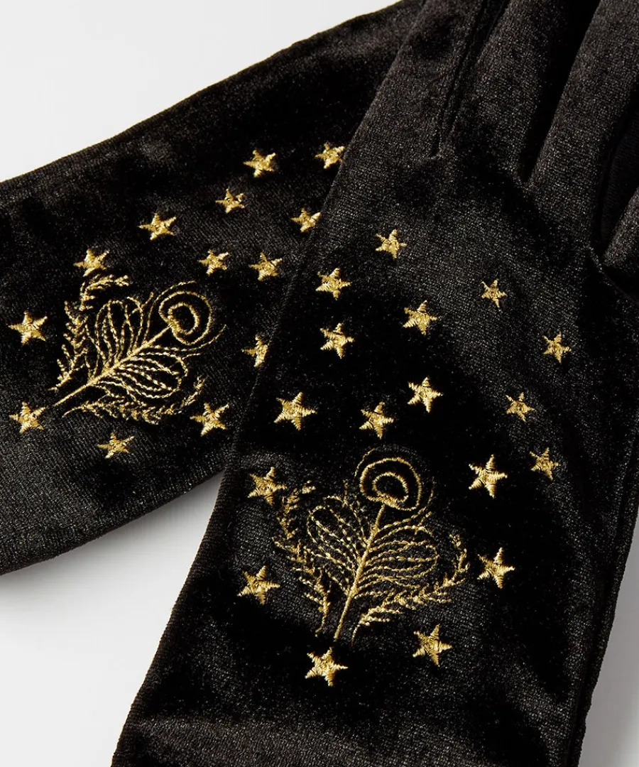 opulence_embroidered_velo_0-1.webp Cheap Joe Browns Opulence Embroidered Velour Gloves Black/Gold