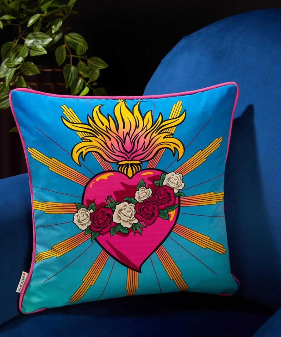 our_lady_reversible_cushi_2.webp Store Joe Browns Our Lady Reversible Cushion Cobalt