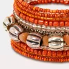 New Joe Browns Paradise Beaded Cuff Orange