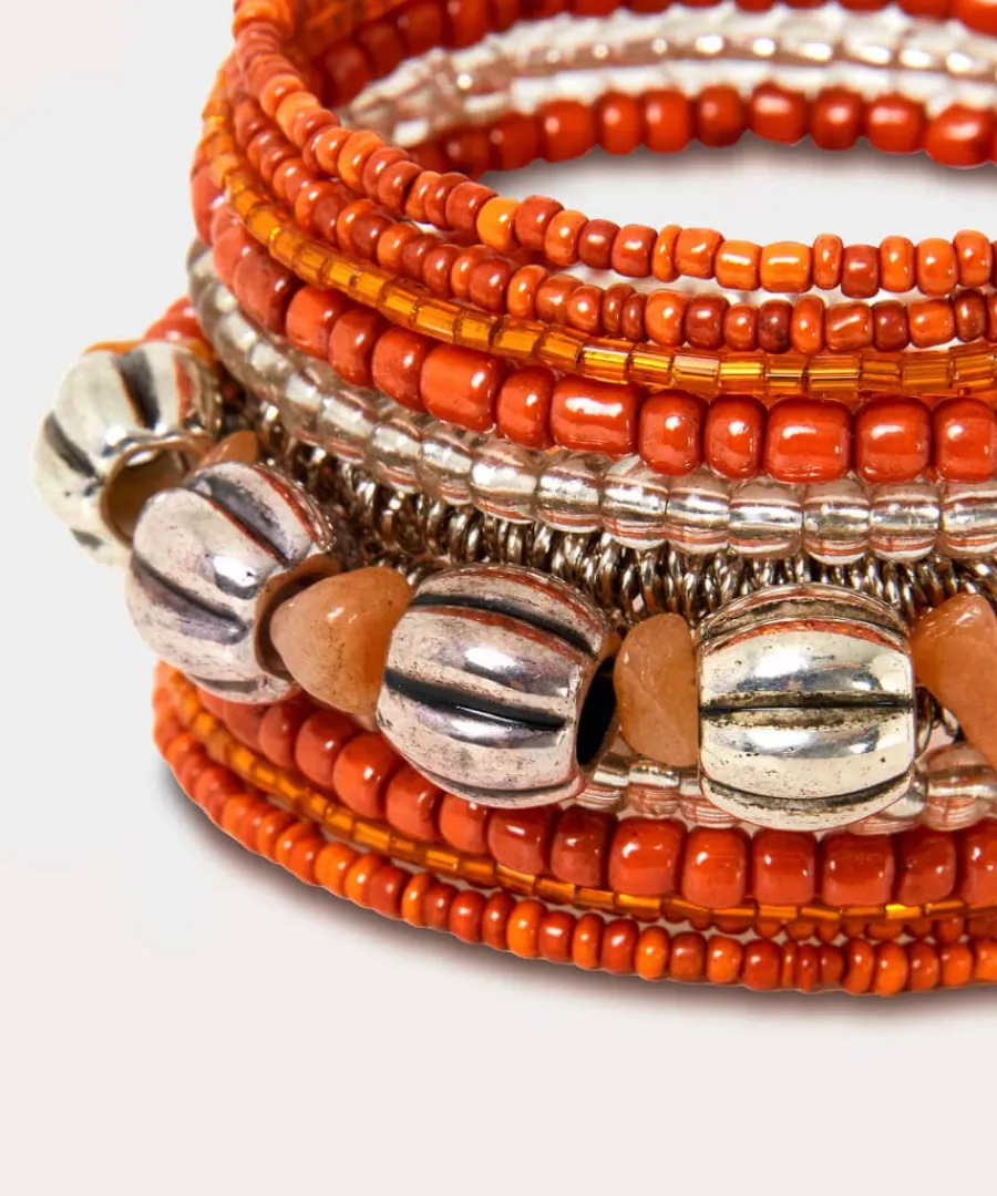 paradise_beaded_cuff_0.webp New Joe Browns Paradise Beaded Cuff Orange