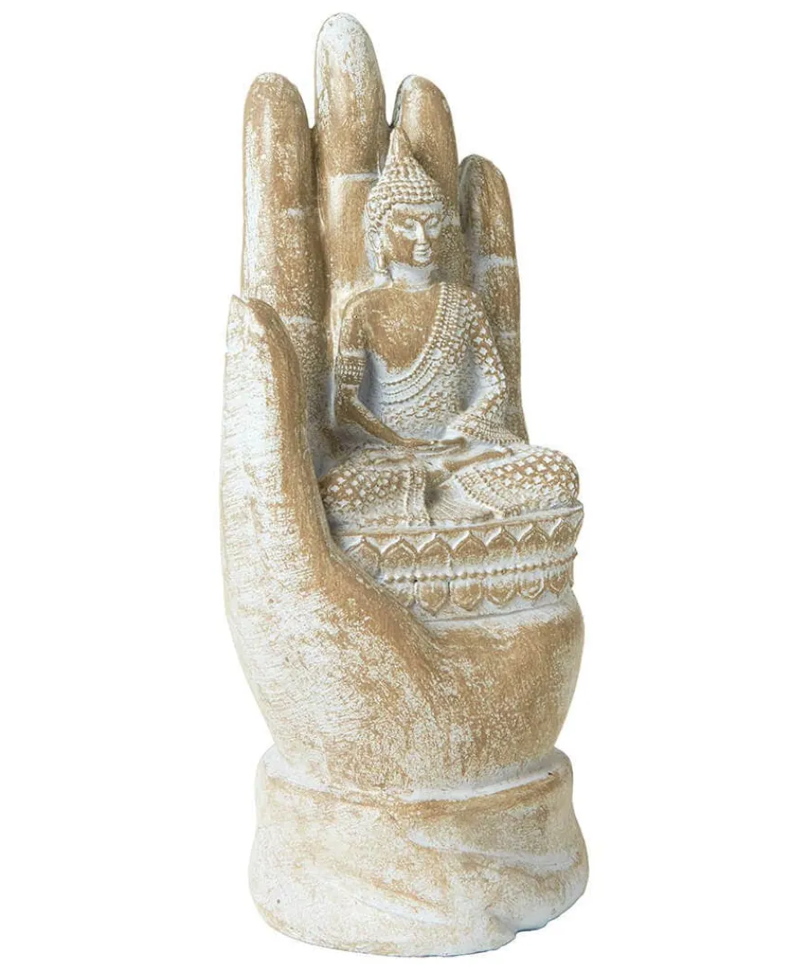 peaceful_palm_meditating__1.webp Flash Sale Joe Browns Peaceful Palm Meditating Buddha Figurine Grey