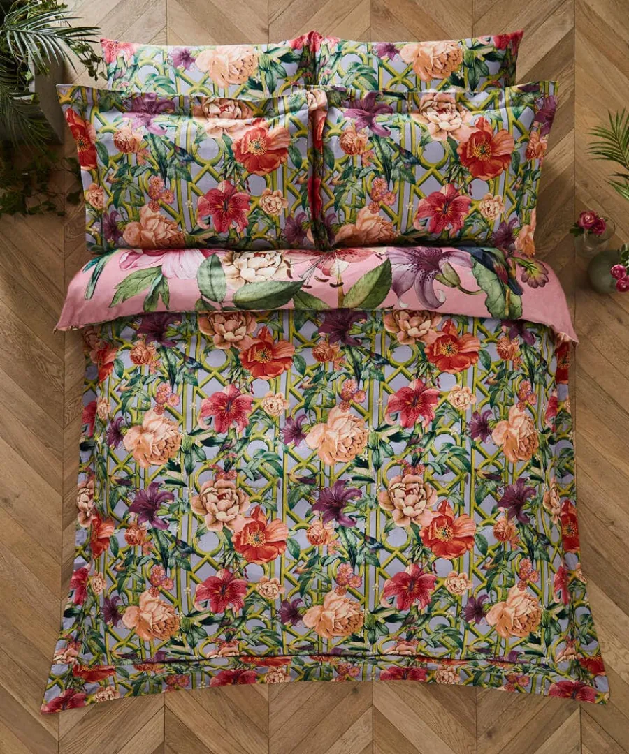 peacock_plumage_reversibl_0.webp Flash Sale Joe Browns Peacock Plumage Reversible Duvet Set Pink