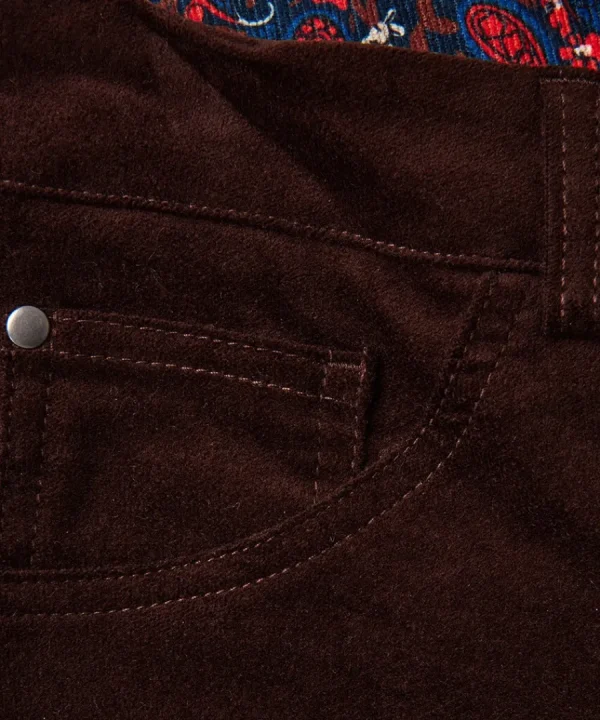 Shop Joe Browns Perfect Moleskin Trousers Chocolate