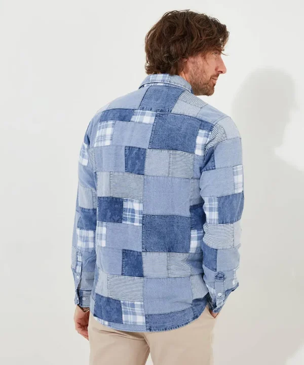 Flash Sale Joe Browns Perfect Patchwork Shirt Blue