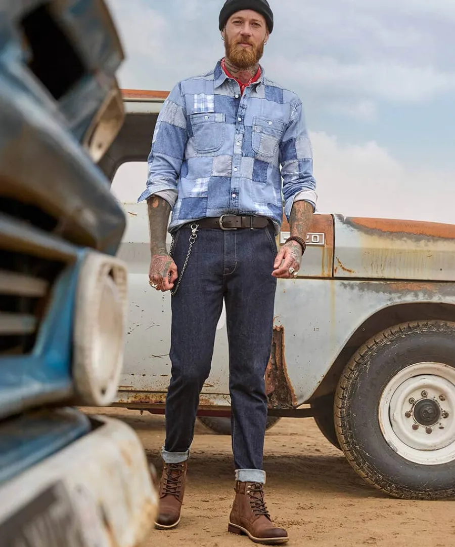 perfect_patchwork_shirt_5.webp Flash Sale Joe Browns Perfect Patchwork Shirt Blue