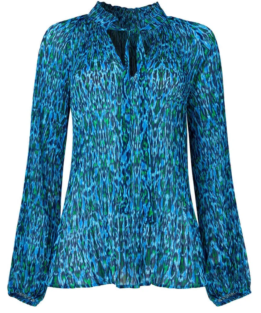 perfectly_plisse_blouse_0.webp Discount Joe Browns Perfectly Plisse Blouse Blue