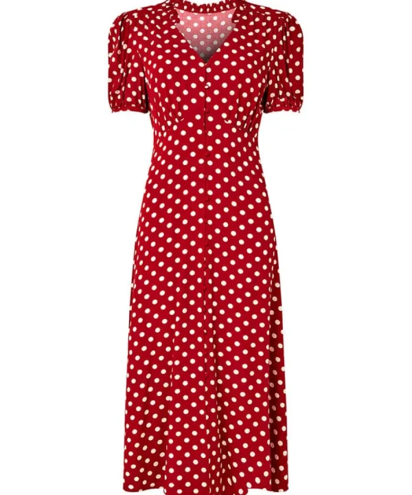 Outlet Joe Browns Perfectly Polka Dress Berry