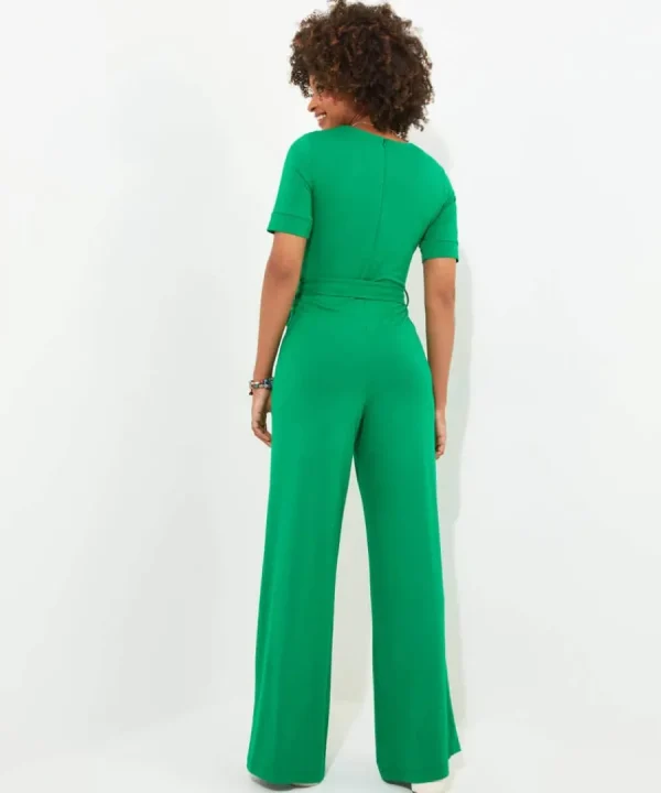 Outlet Joe Browns Polly Jersey Jumpsuit Green / Black