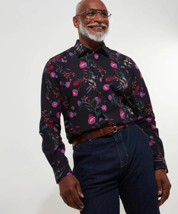 Sale Joe Browns Pop Floral Shirt Black