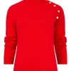 Best Joe Browns Poppy High Neck Jumper Red / Black