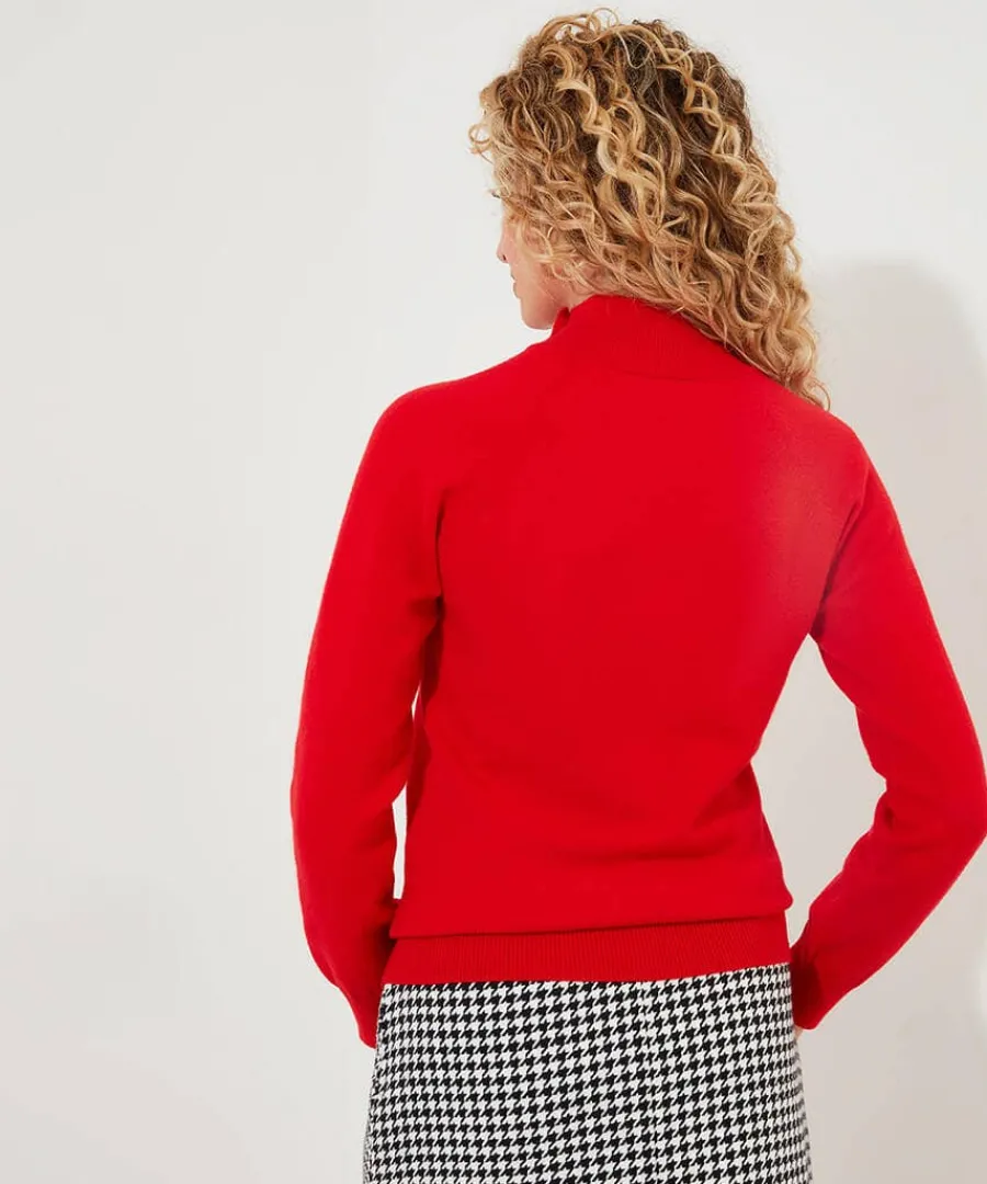 poppy_high_neck_jumper_4.webp Best Joe Browns Poppy High Neck Jumper Red / Black
