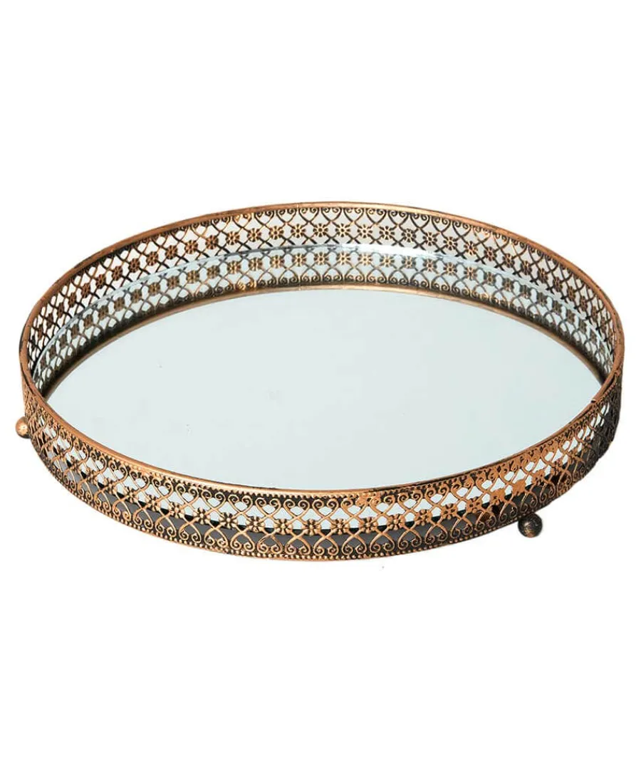 portobello_round_brass_mi_0.webp Best Sale Joe Browns Portobello Round Brass Mirror Tray Gold