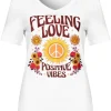 Shop Joe Browns Positive Vibes Tee White