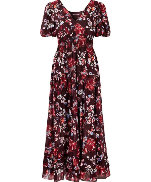 Cheap Joe Browns Prettiest Floral Dress Aubergine