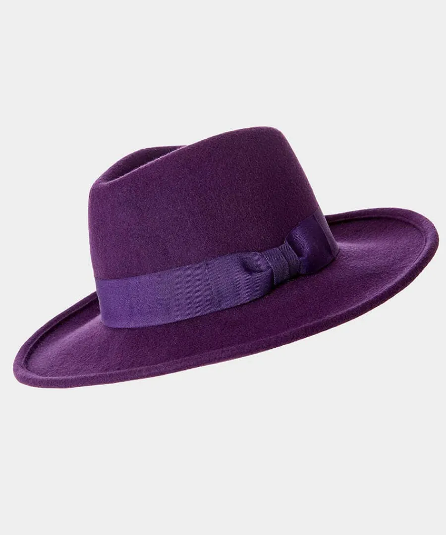 private_showing_wool_fedo_1.webp Outlet Joe Browns Private Showing Wool Fedora Purple