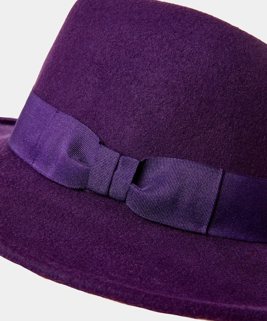 private_showing_wool_fedo_2.webp Outlet Joe Browns Private Showing Wool Fedora Purple