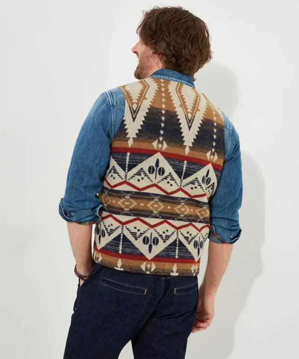 Cheap Joe Browns Ready For Adventure Waistcoat Blue / Cream