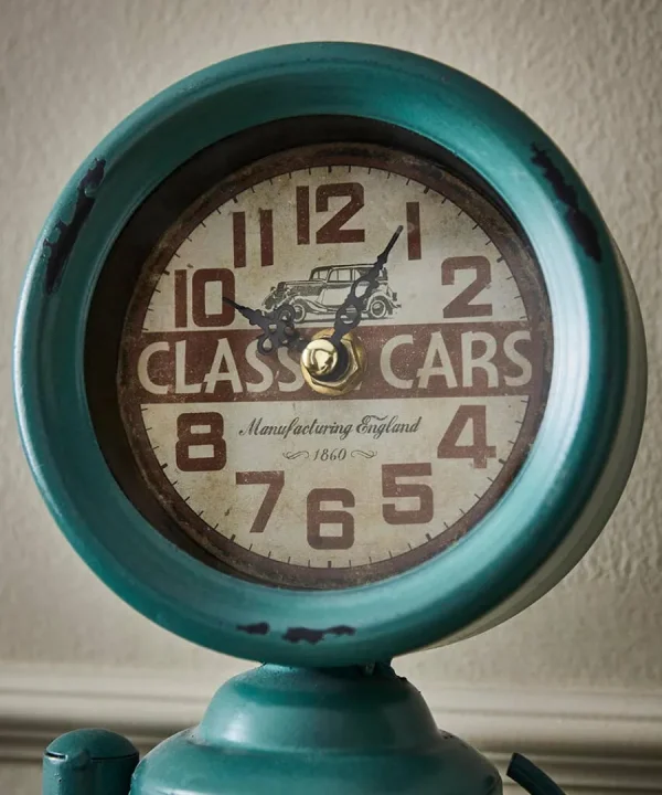 Sale Joe Browns Retro Gas Pump Mantel Clock Green