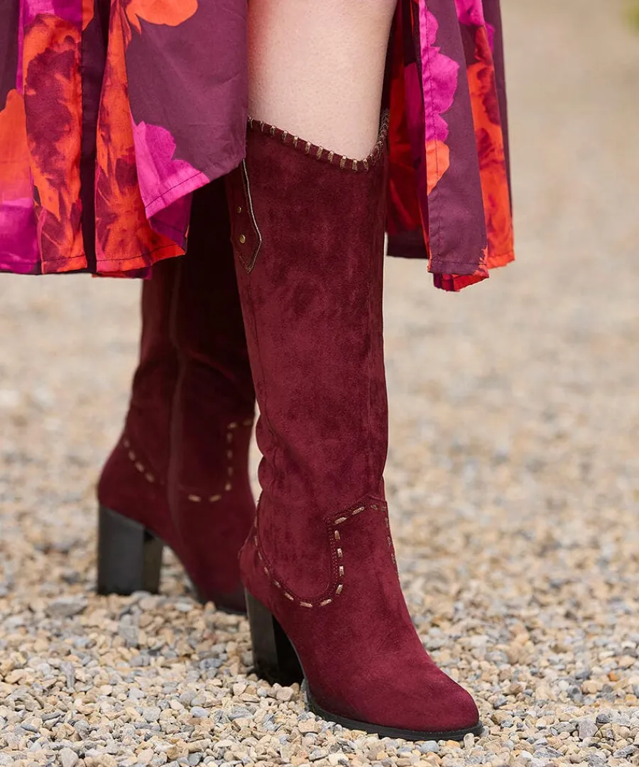 revelry_whip_stitch_boots_4.webp Store Joe Browns Revelry Whip Stitch Boots Dark Red