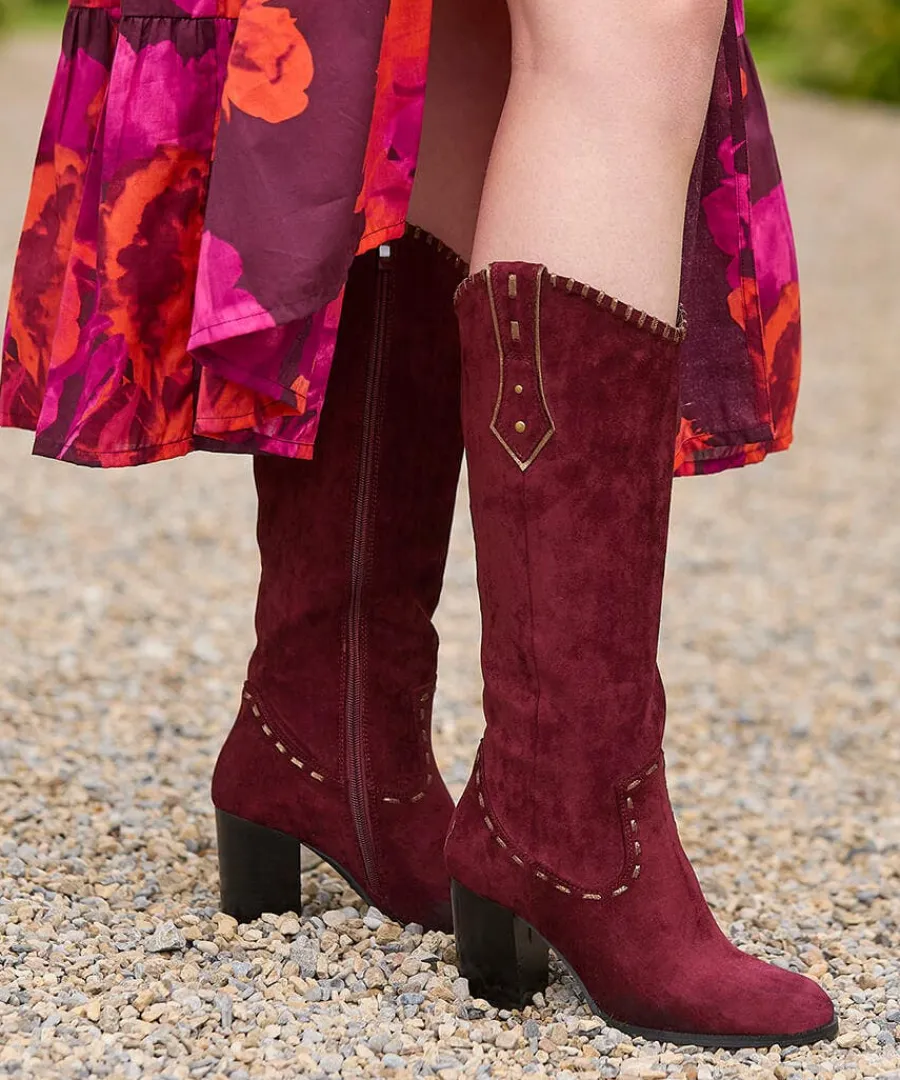 revelry_whip_stitch_boots_5.webp Store Joe Browns Revelry Whip Stitch Boots Dark Red