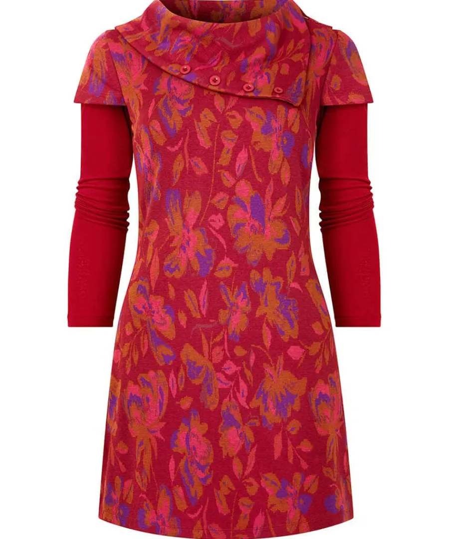 rich_florals_jacquard_tun_0.webp Best Joe Browns Rich Florals Jacquard Tunic Raspberry