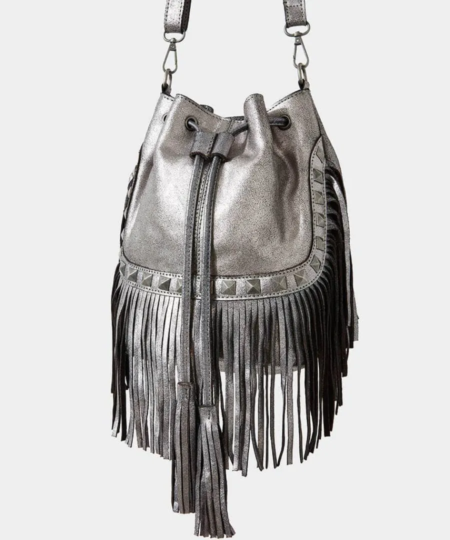 rock_chic_studded_tassel__0.webp New Joe Browns Rock Chic Studded Tassel Bag Dark Silver