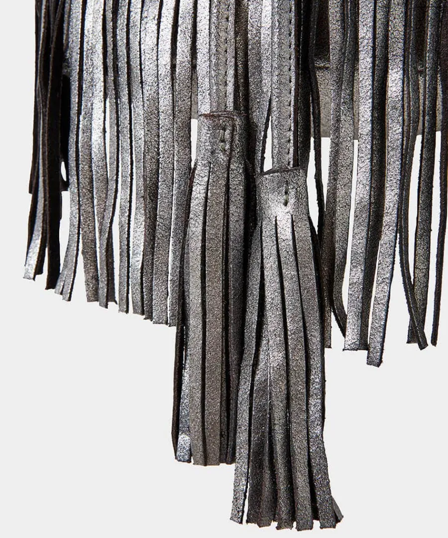 rock_chic_studded_tassel__2.webp New Joe Browns Rock Chic Studded Tassel Bag Dark Silver