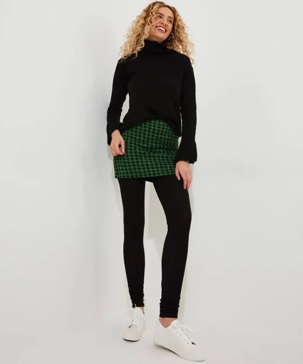 Flash Sale Joe Browns Rock Dogstooth Skirted Legging Green