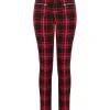 Fashion Joe Browns Rocker Check Trousers Red