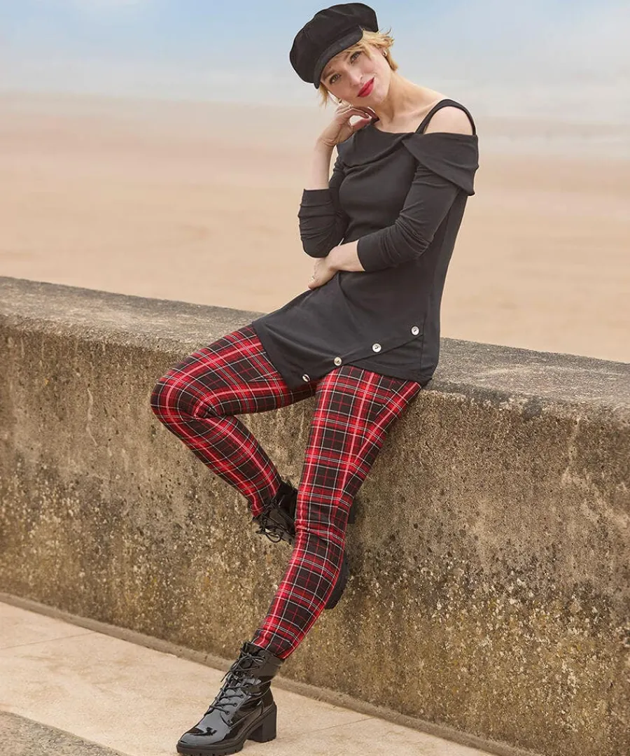 rocker_check_trousers_5.webp Fashion Joe Browns Rocker Check Trousers Red