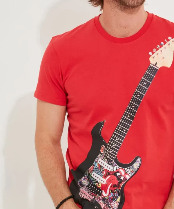 Online Joe Browns Rocker Guitar Tee Red