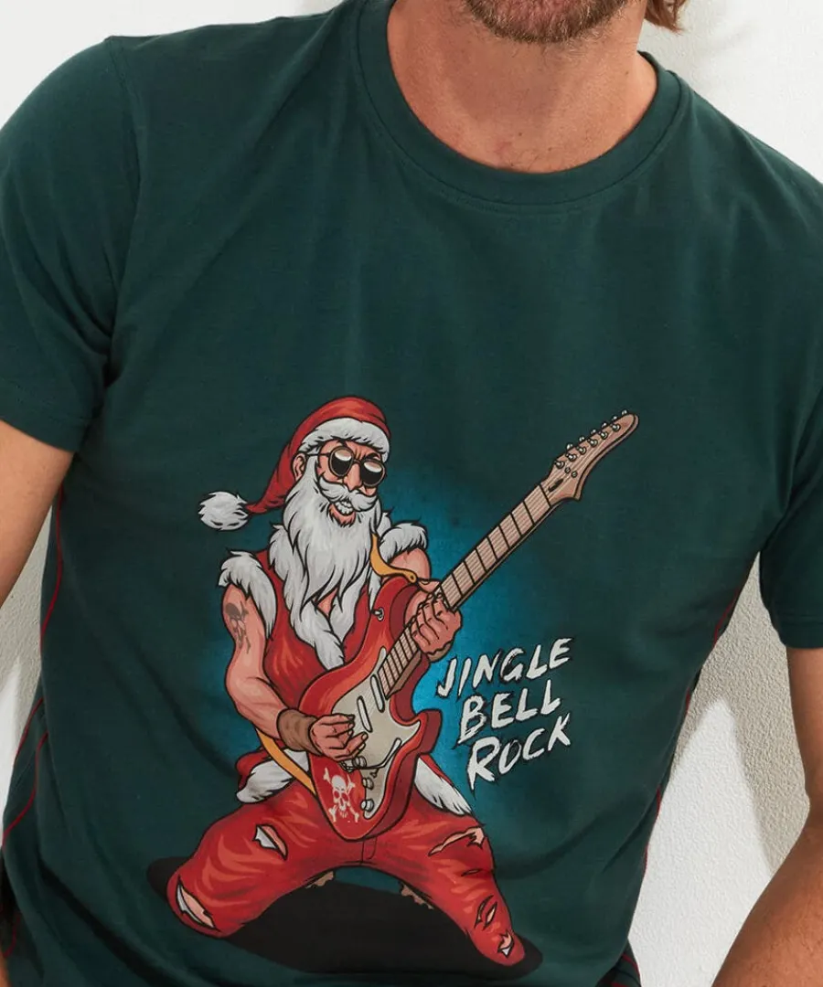 rockin_santa_tee_3.webp Fashion Joe Browns Rockin Santa Tee Green