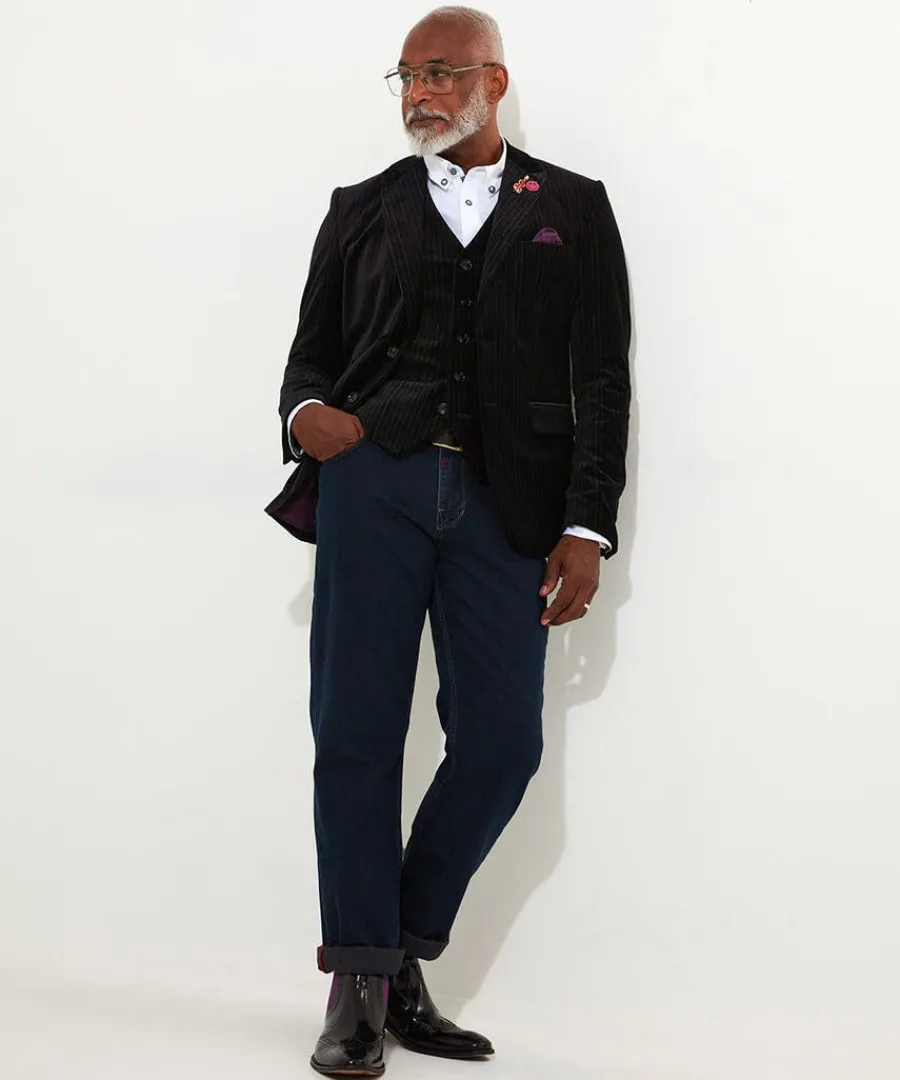 rockstar_velvet_blazer_2.webp Cheap Joe Browns Rockstar Velvet Blazer Black