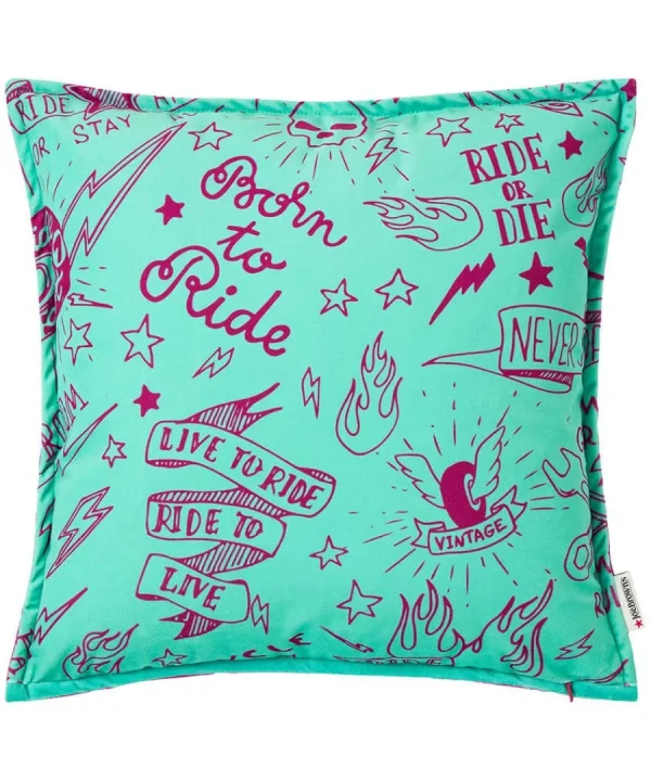 Cheap Joe Browns Rogue Rebel Bulldog Reversible Cushion Purple