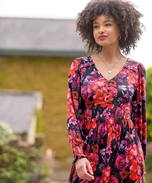 Store Joe Browns Romantic Florals Jersey Dress Red