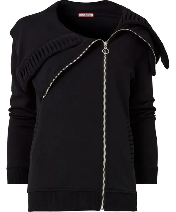 Clearance Joe Browns Ronnie Zip Front Jersey Top Black