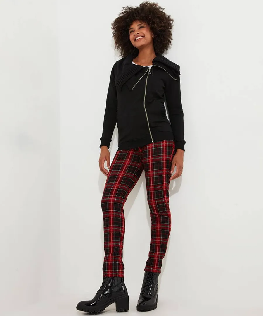 ronnie_zip_front_jersey_t_1.webp Clearance Joe Browns Ronnie Zip Front Jersey Top Black