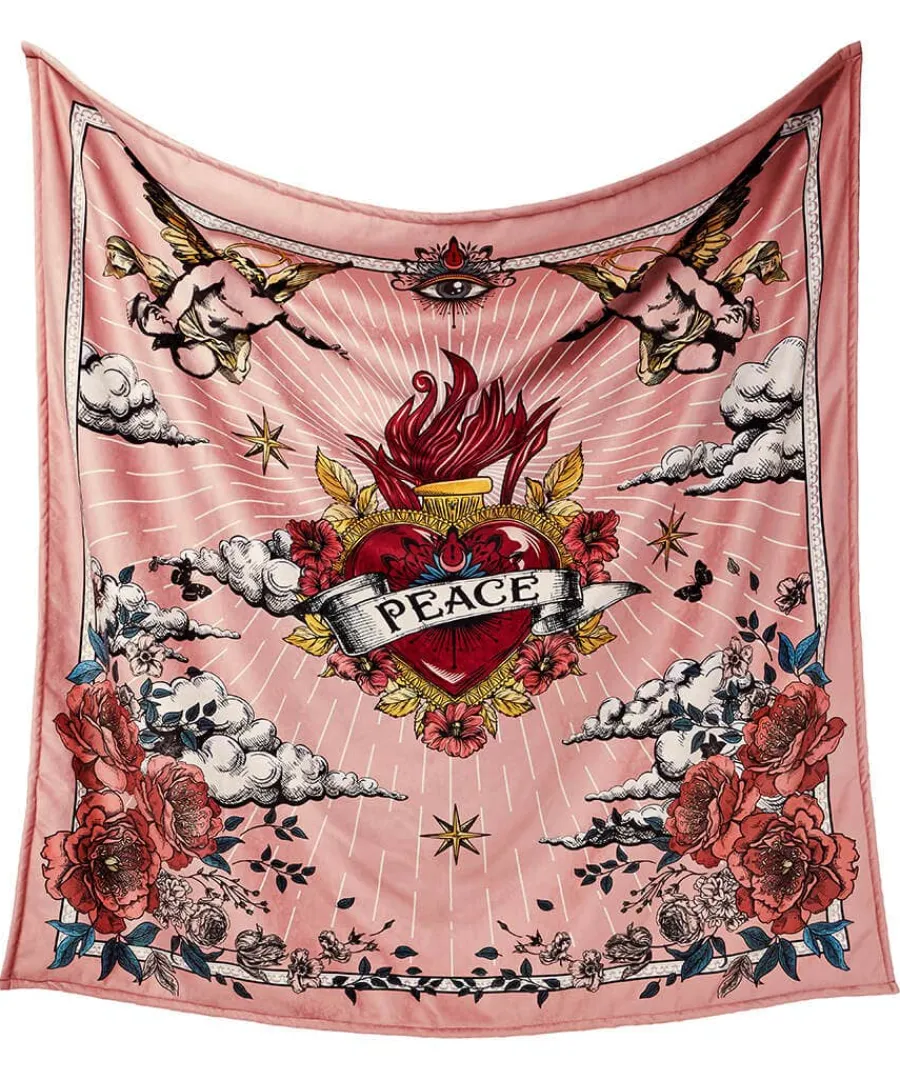 roses_and_rebels_throw_0.webp Fashion Joe Browns Roses And Rebels Throw Pink