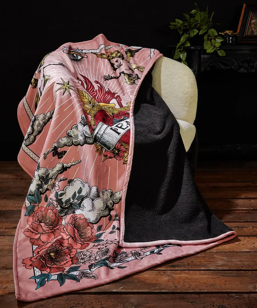 roses_and_rebels_throw_1.webp Fashion Joe Browns Roses And Rebels Throw Pink