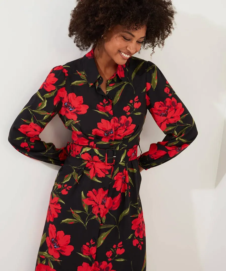 roses_are_red_dress_1.webp Clearance Joe Browns Roses Are Red Dress Black