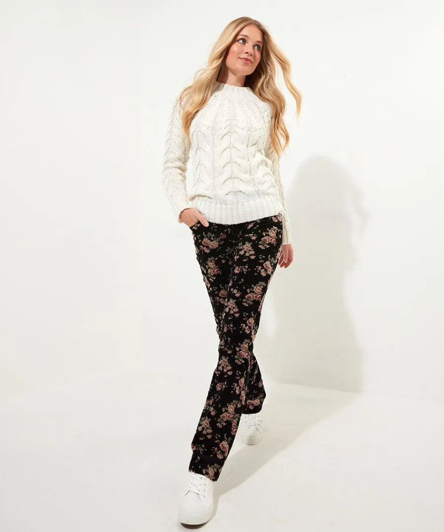 rosie_moleskin_trousers_1.webp Best Sale Joe Browns Rosie Moleskin Trousers Black