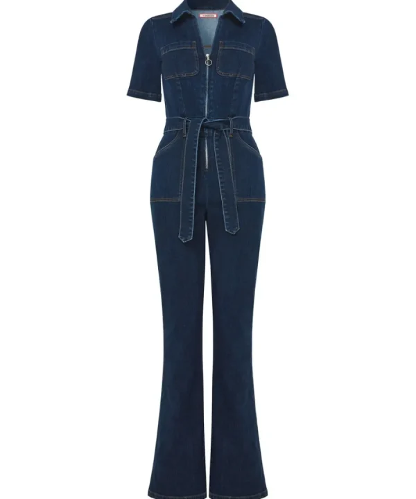 Cheap Joe Browns Roxie Denim Jumpsuit Black / Blue